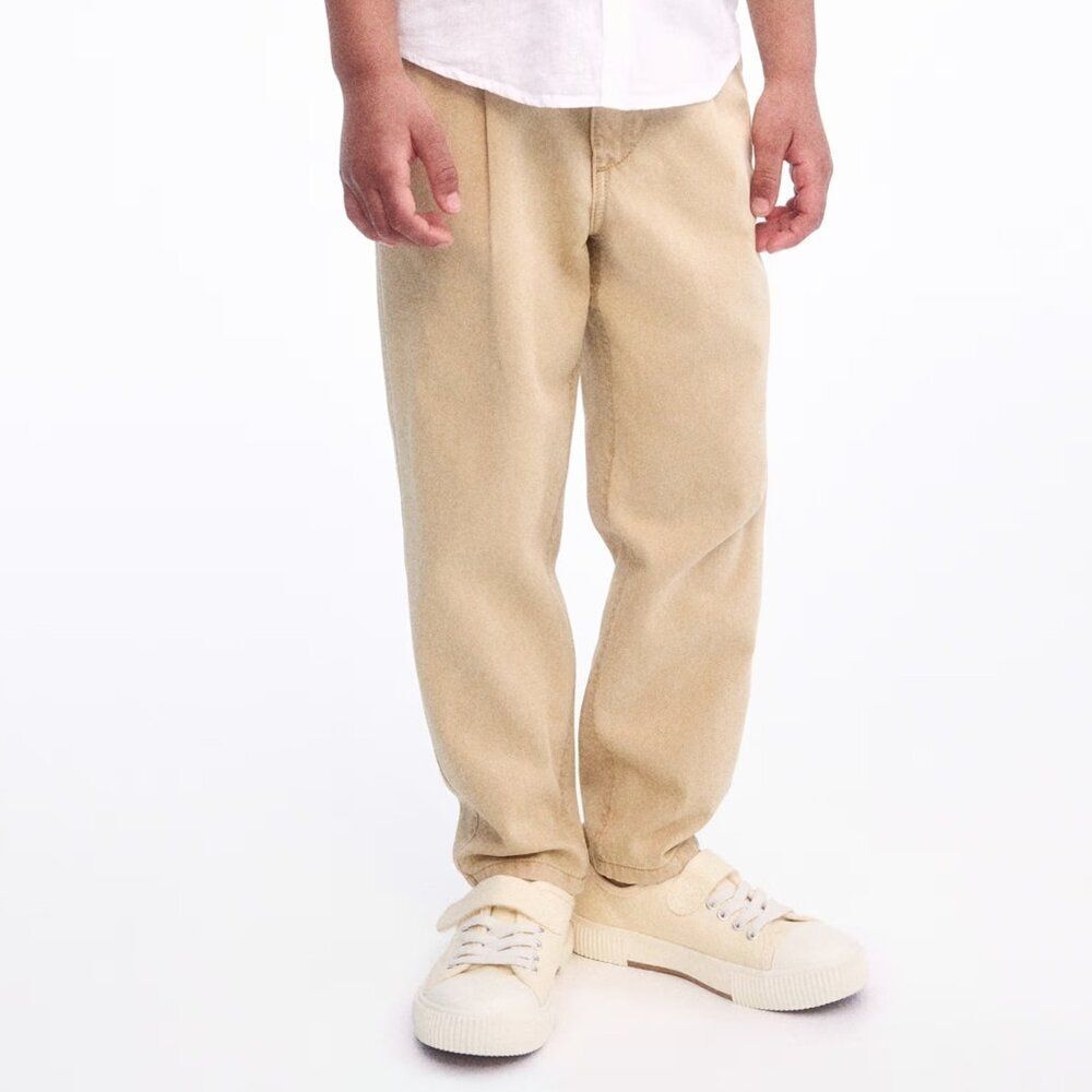 H&M Boy's Loose Fit Tapered‎ Twill Chinos, Size 5T
